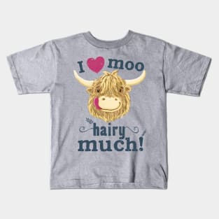 Scottish Highland Cow Love! Kids T-Shirt